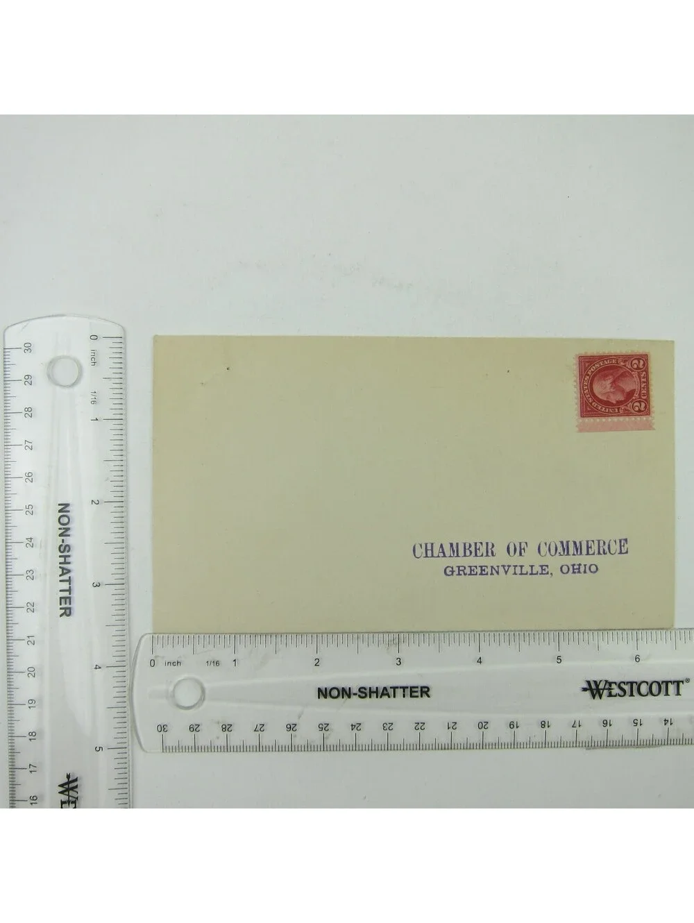 US Postal Stationery Chamber of Commerce Greenville Ohio 2c Washington Antique